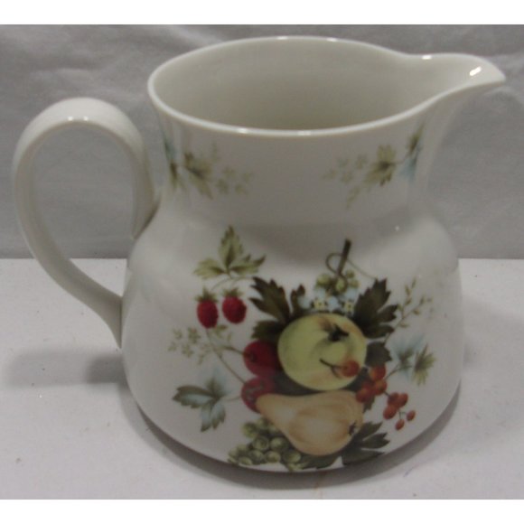 Small Royal Doultan Hand Painted Apples & Pears Pitcher Made in England 4 1/2" - Picture 1 of 9